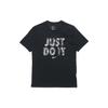 Just Do It Letter Print Sports Short Sleeve T-Shirt Men Tops Black DD0802-010