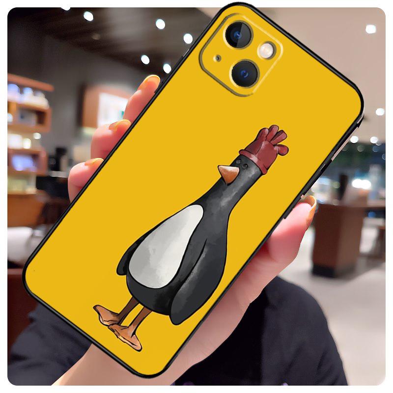 Милый Милый Чехол-Пингвин для iPhone 16 Pro Max 14 13 12 11 15 17 Pro Max mini 15 16 Plus 16e 17 Air Чехол для Телефона