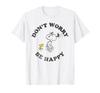 Футболка Peanuts Snoopy and Woodstock Running Dont Worry Be Happy