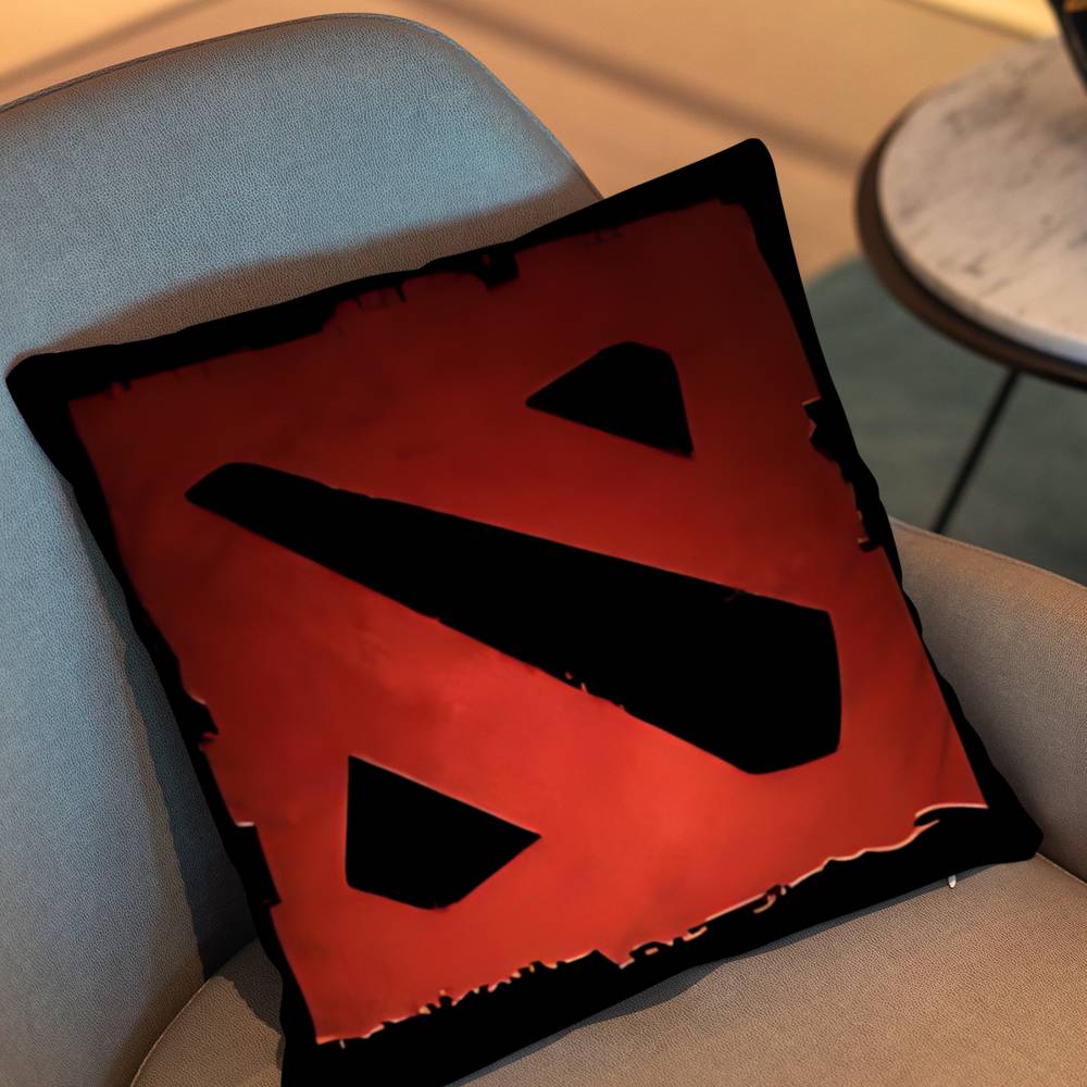 Игровой Dota 2 Рубик Наволочка Квадратная Двусторонняя Печать Короткий Плюш Подушка-Подушка для Дивана Спальня Прикроватная Подушка