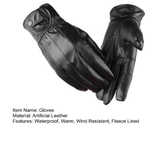 Зимние велосипедные перчатки мужские женские черные из искусственной кожи ветрозащитные перчатки теплые флисовые перчатки для вождения занятий на открытом воздухе