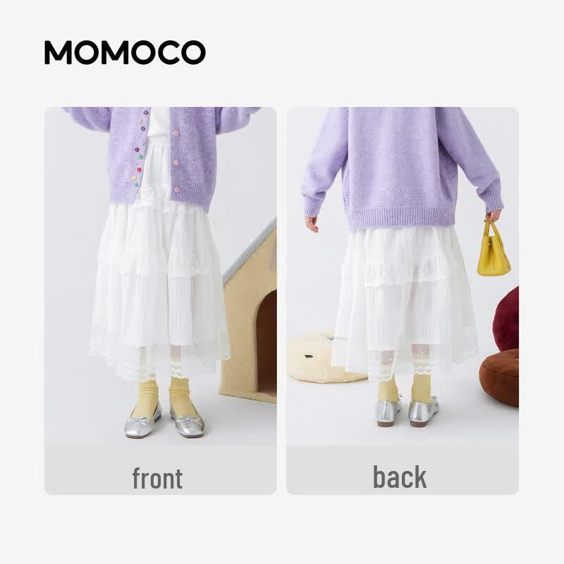 Сладкая модная многоярусная юбка для девочек MOMOCO