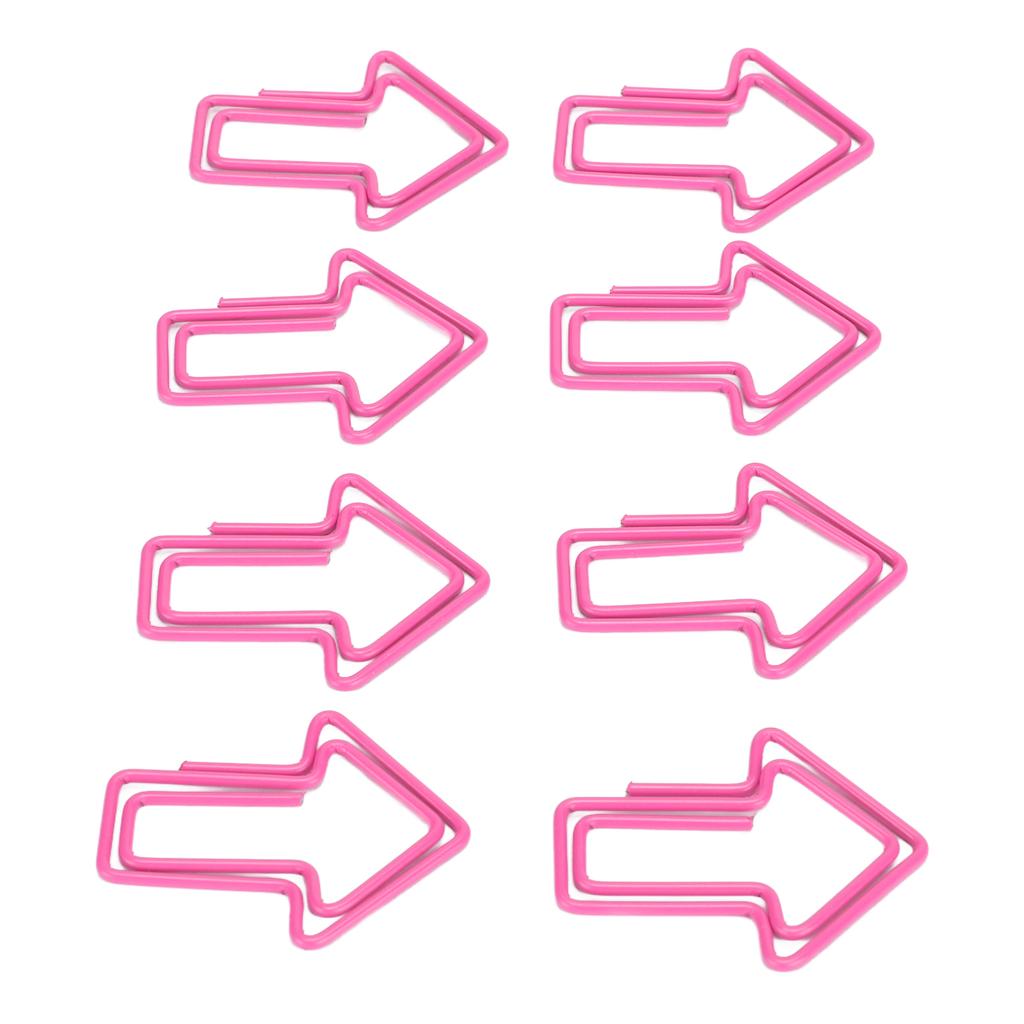 100 шт. скрепок для бумаги, симпатичная уникальная форма, процесс гальванизации, легкая портативная металлическая скрепка для бумаги