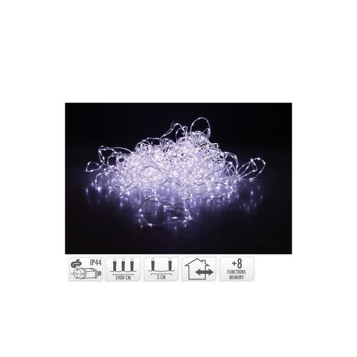 Guirlande Soft Wire 800 Led Blanc Froid 27m 8 Fonctions - GENERIQUE