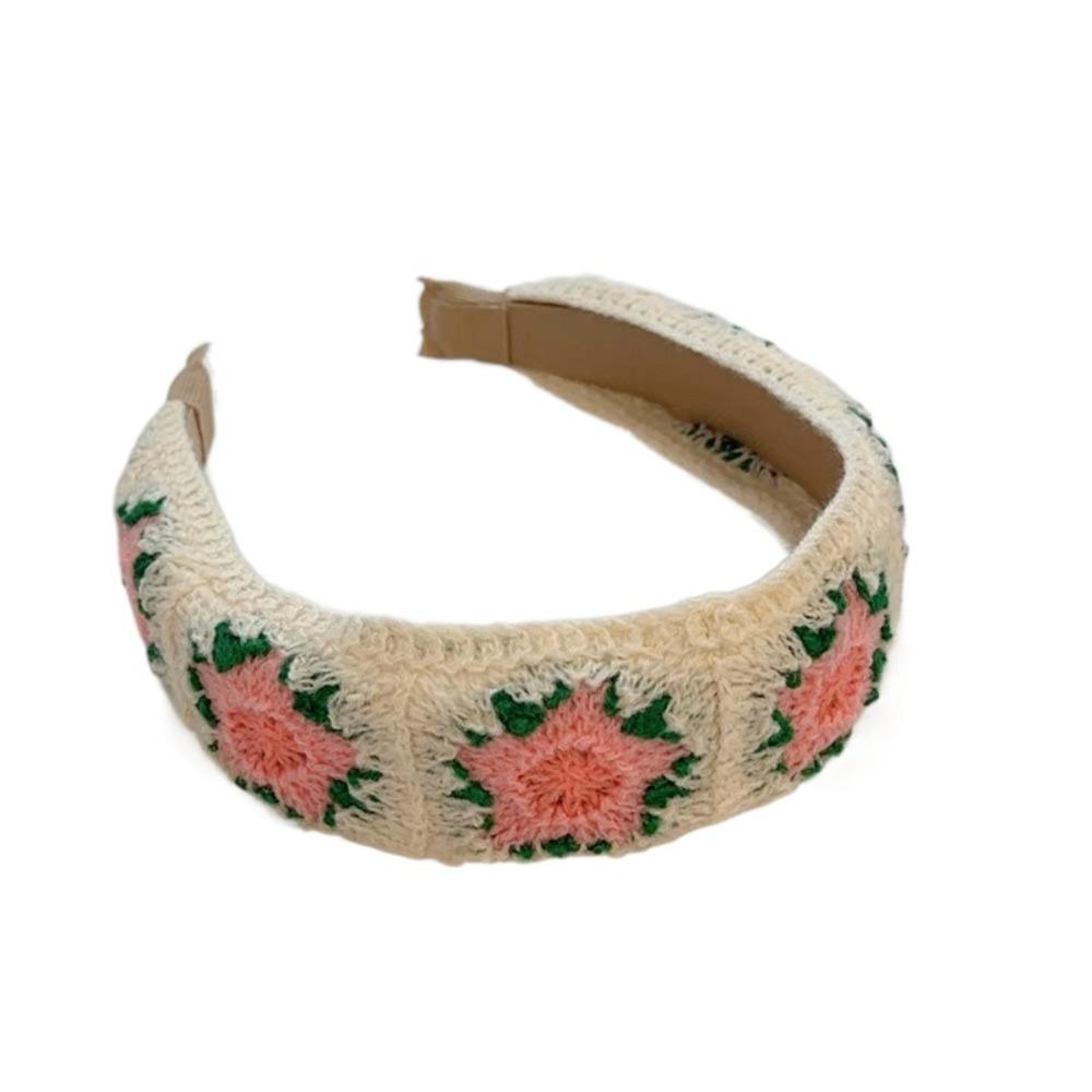 Повязка на голову с вышивкой в стиле бохо, яркая, с широким краем, повязка на голову на каждый день