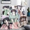 1 шт. Фланелевое одеяло с принтом «Цветущий ароматный цветок», Высококачественное, Для всех сезонов, Декор для дома, Тепло и уют, Идеально для рождественских подарков