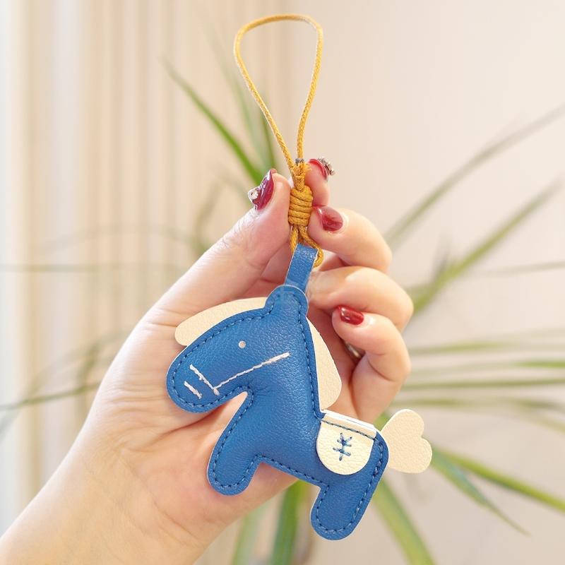 1 шт. Подвеска в виде лошади, модный милый брелок из искусственной кожи пони для женской сумки, брелок-подвеска, аксессуары
