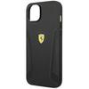 Etui do iPhone 14 Plus Ferrari Skórzane Czarne