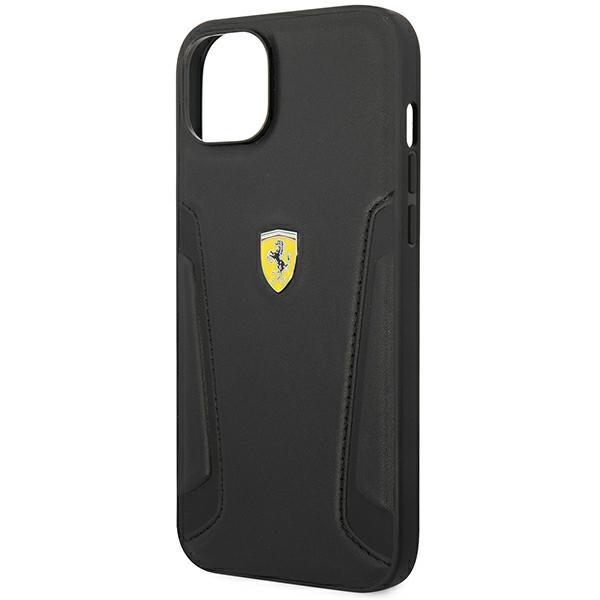 Etui do iPhone 14 Plus Ferrari Skórzane Czarne
