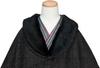 Японский стиль, мочалка, шерстяная смесь, новое [KYOETSU] пальто, накидка, пончо, воротник, 21, материал, женский (М, проверка)
