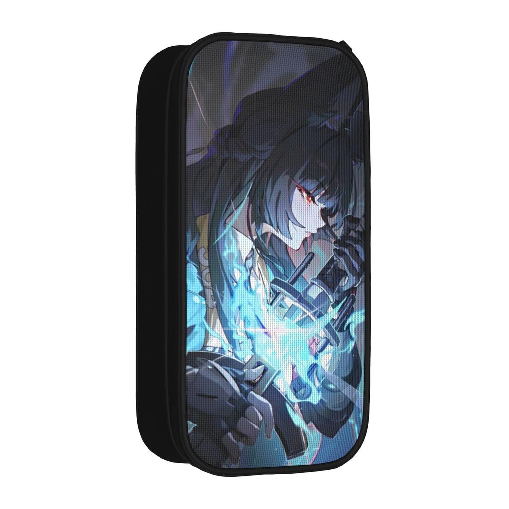 Classic Miyabi Zenless Zone Zero Pencil Case Video game Pencil Box Pen Holder Big Capacity Bags Cosmetic Stationery