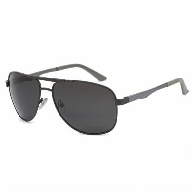 Мужские оригинальные поляризованные солнцезащитные очки Aviator Black Grey Sun Glasses UV400 0038