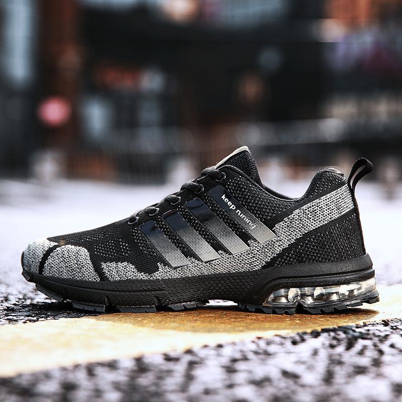 Новые мужские кроссовки Air Cushion Mesh для бега — дышащие, повседневные, большого размера