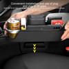 Leather Car Seat Organizer Multifunctional Auto Seat Gap Storage Box ABS Seat Seam Pockets Trunk Organizers Cup Holder