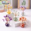 1PC Natural Crystal Macadam Small Tree Reiki Healing Feng Shui Crystal Tree Artificial Bonsai Tabletop Ornaments