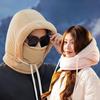Мужской зимний теплый шарф-маска для велоспорта цельный, холодостойкий и ветрозащитный, лыжная шапка Лей Фэн для мужчин, женская бархатная утолщенная шапка от ветра и снега