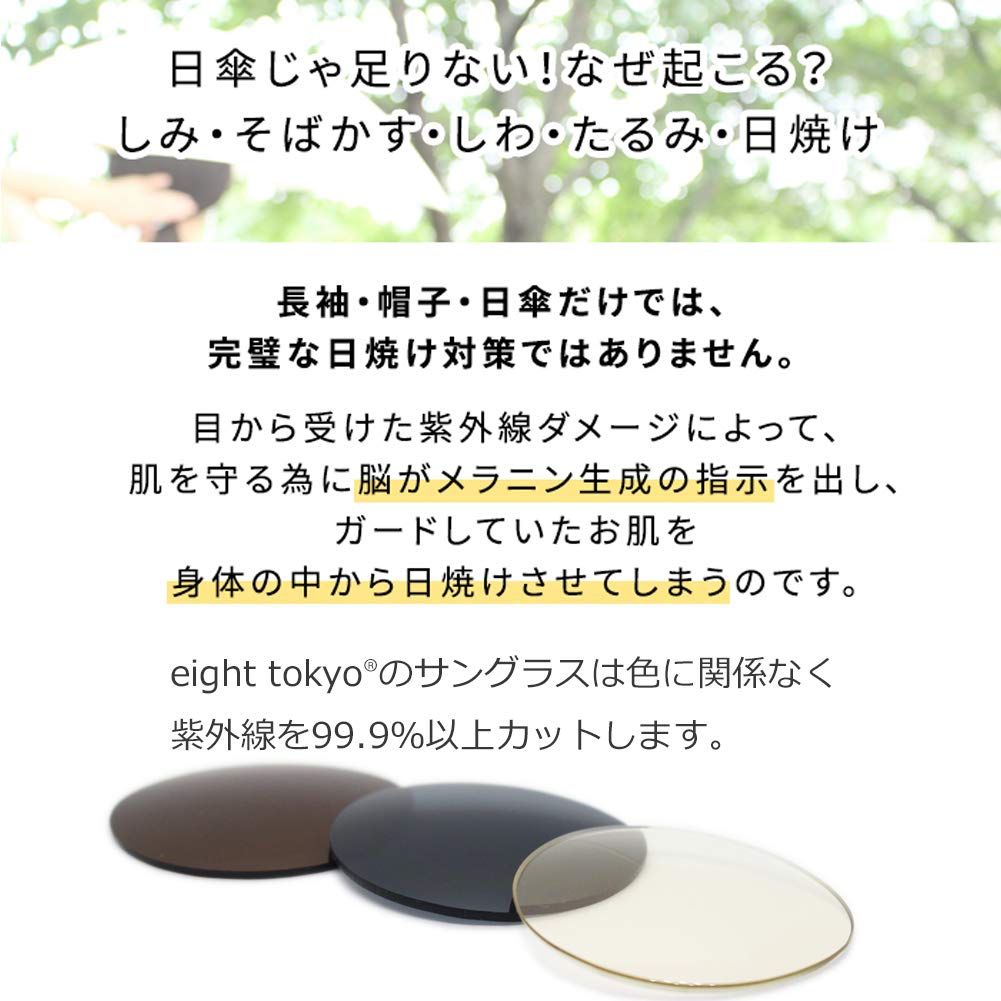 Солнцезащитные очки Blue Light Cut Очки Date Очки Комбинированные Boston Wellington Защита от ультрафиолета Легкие Спортивные очки для вождения от Sabae [Eight Tokyo] Мужские