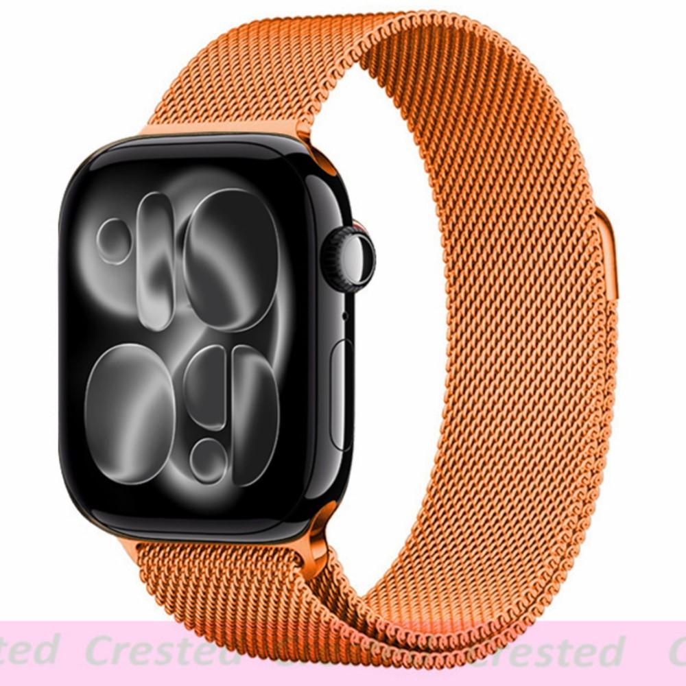 Strap For Apple Watch Band 46mm 44mm 45mm 40mm 42mm 41mm 49mm Milanese Loop correa Bracelet iWatch Series 11 10 Ultra 2 9 8 SE 3