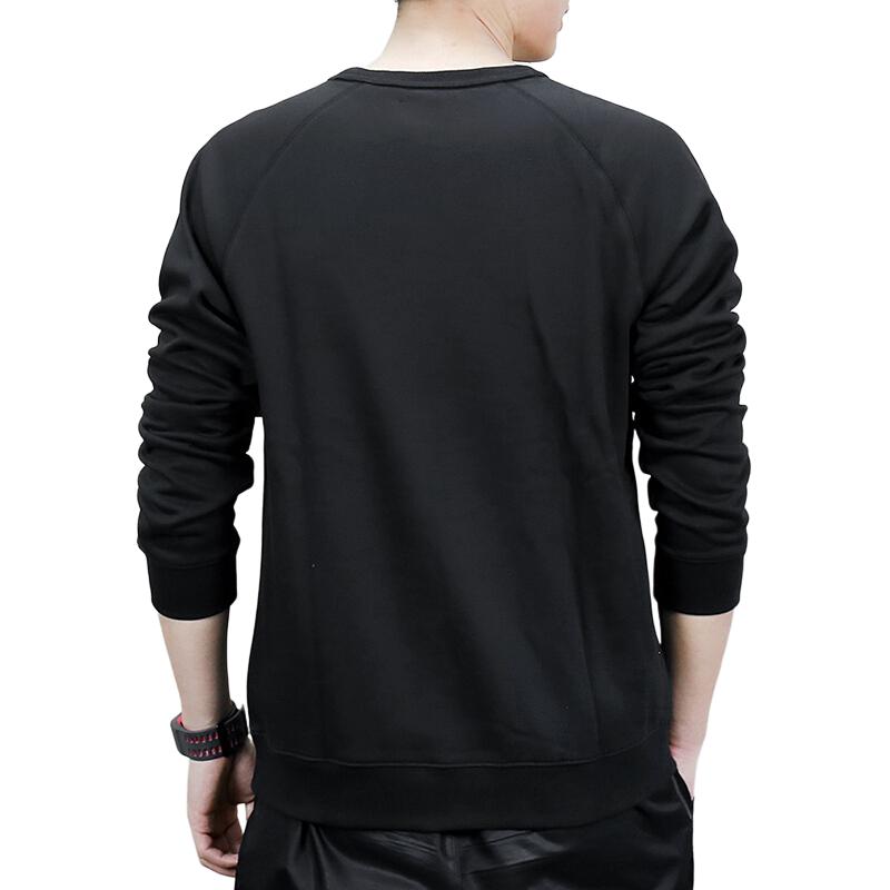 adidas Мужская толстовка Originals Crew Neck Printed Logo Sweatshirt Black AY7791