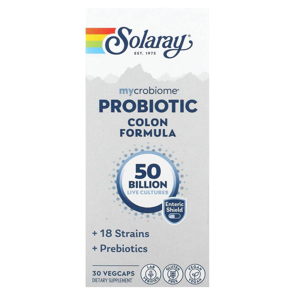Mycrobiome Probiotic Colon Formula, 50 Billion, 30 Veggie Caps