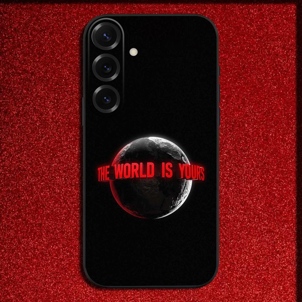 Movie S-Scarfaces Tony M-Montana Phone Case For Samsung S25,S24,S21,S22,S23,S30,Ultra,S20,Plus,Fe,Lite,Note,10,9,5G Black Cover