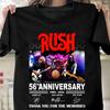 56 Лет 1968-2024 Rush Спасибо За Воспоминания Черная Футболка Всех Размеров BT90 Унисекс Футболка