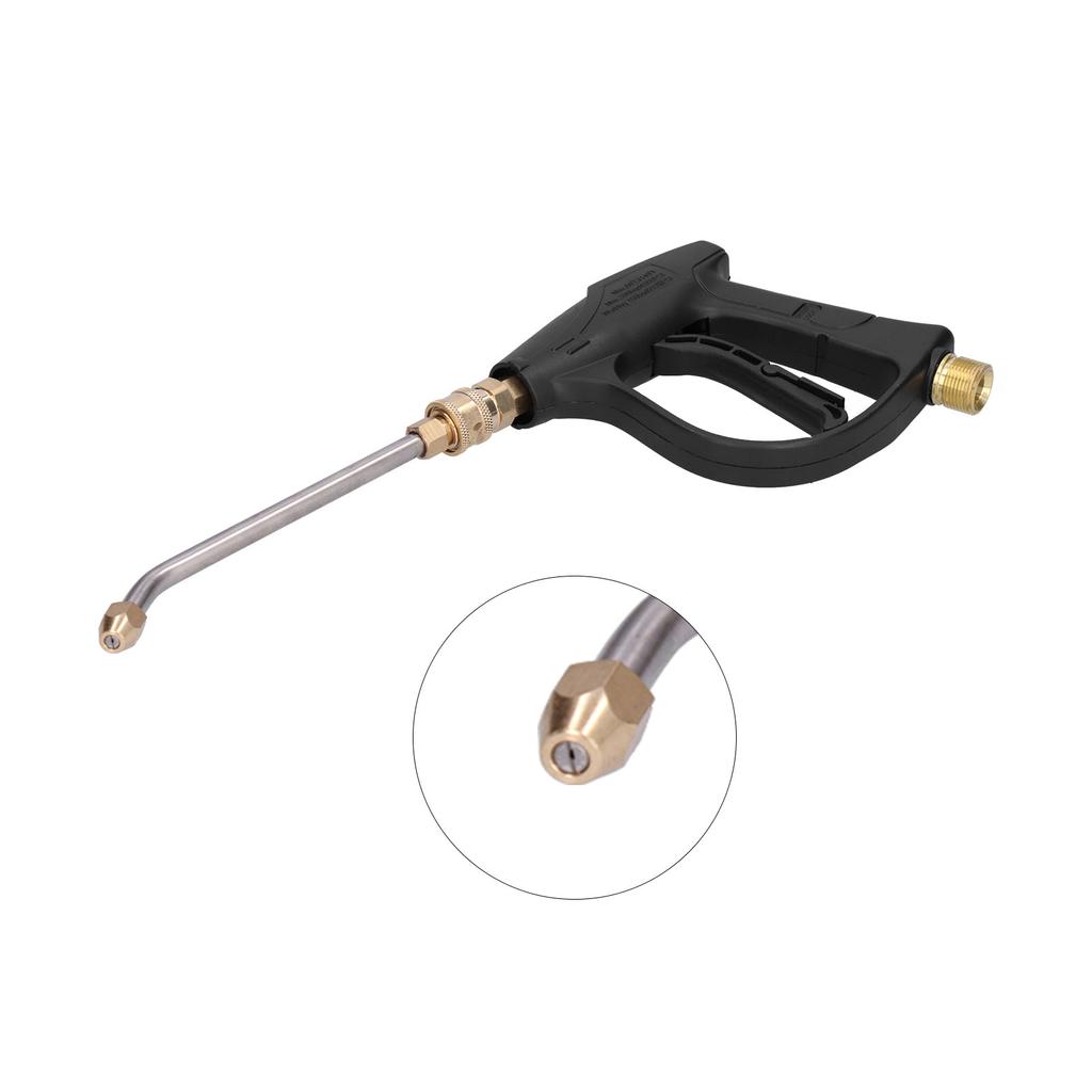 Очистительный пистолет высокого давления 3000 фунтов на кв. дюйм с угловой насадкой для резьбового входного соединения M22