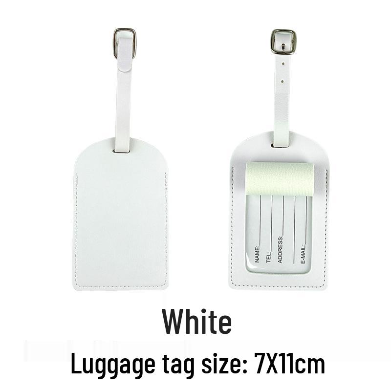 Набор из настраиваемой обложки для паспорта из ПУ кожи и багажной бирки с бумажной карточкой