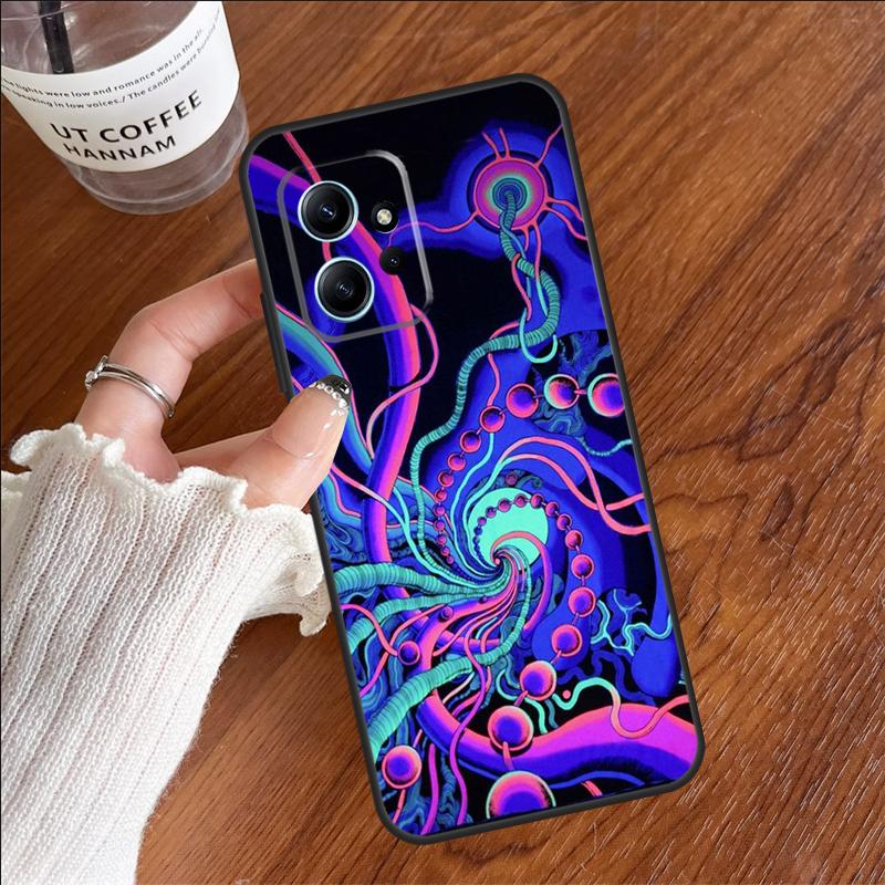 Красочный психоделический чехол для Xiaomi Redmi 14C 13C 12C 10C Redmi Note 14 13 11 9 10 12 Pro 9S 10S 11S 12S