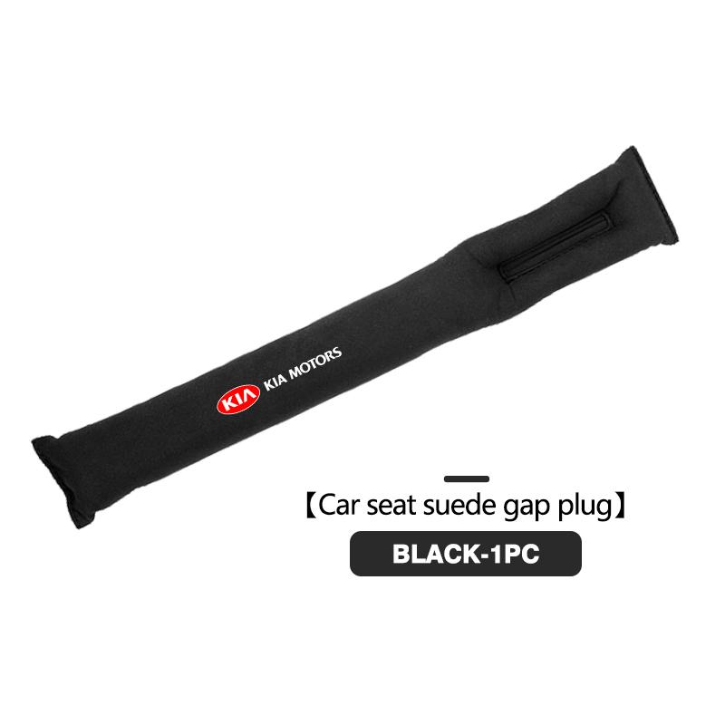 Car Logo Seat Gap Filler Soft Suede Side Seam Leak Pad Plug Spacer Accessories For KIA Cerato Soul Venga Forte Spectra Sedona BU9
