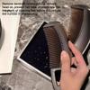 Dandruff Comb Self-Cleaning Hollow Tooth Scalp Massage Grease Particle Dirt Removal Itching Reduction Scalp Care Comb with Skin Scraping Handle