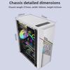 Cross-border Lingzhi Transparent, Personalized Iron Mesh Desktop, Water-cooled Gaming PC Case