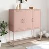 VidaXL Highboard Pink 100,5x39x107 Cm Steel, Sideboard, Cupboard, Side Cabinet, Cabinet, Storage Cabinet, Cabinet 846537