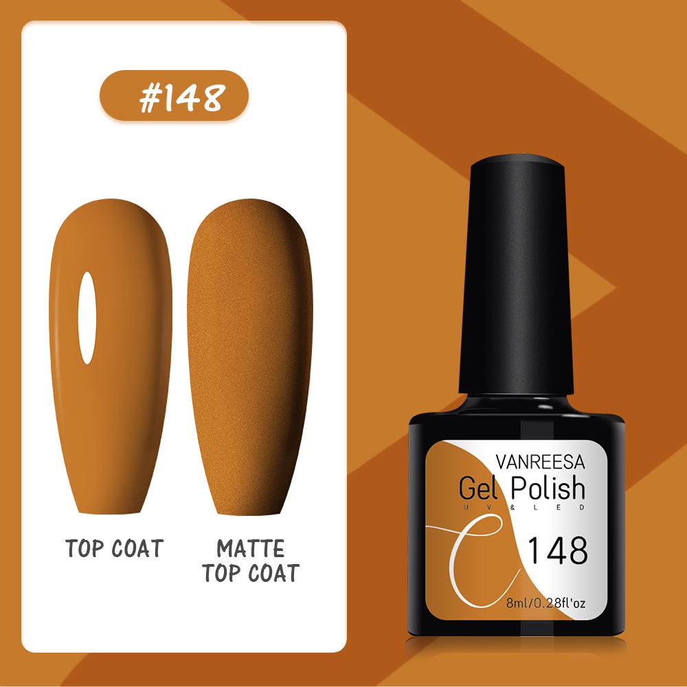 VANREESA Набор гелей для ногтей 111 цветов Гель-лак для ногтей Soak Off Базовое покрытие Верхнее покрытие Маникюр для ногтей УФ-светодиодный полуперманентный лак Стойкий гель для дизайна ногтей