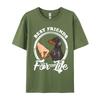 Dachshund Lover Best Friends life Vintage Tshirt Wholesale Europe T Shirt Cotton Unisex Tops Tees 3d Printed T Shirts