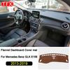 Фланелевой чехол на приборную панель автомобиля для Mercedes Benz Gla X156 Gla180 Gla200 Gla220 Gla250 220 220d Amg 2014-нескользящий коврик для приборной панели