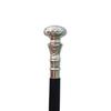 Handmade Wooden Walking Stick with Silver Handle Stylish Cane for Men  Women,  Walking Cane, Unique Gift