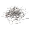 100pcs/bag in Stock 304 Stainless Steel Fish Hook Earring Spring Pressed Flat Earring Hooks for Jewellery Making