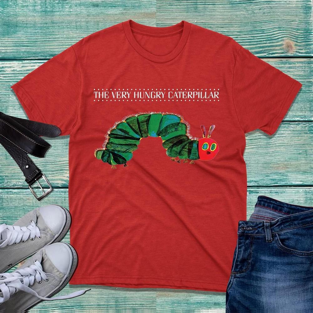 The Very Hungry Caterpillar TShirt World Book Day Funny Caterpillar Unisex Top