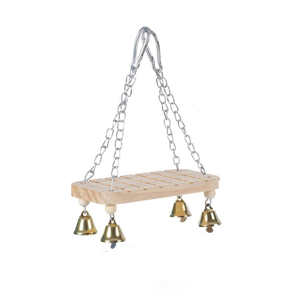 with Hook Parrot Swing Toy Wear-Resistant Parrot Cage Hut Bird Toy Hammock Pet Bird Training