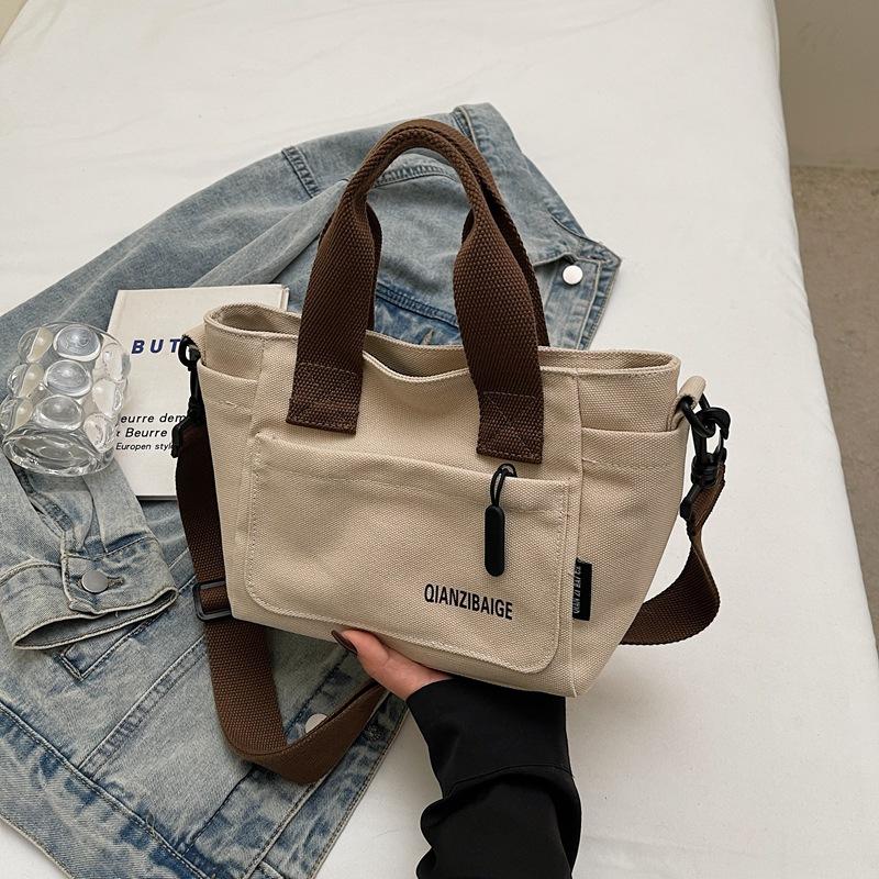 Холщовая сумка женская новая модная портативная рабочая сумка для поездок на работу повседневная на плечо сумка-мессенджер сумка-тоут