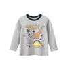 27kids Новая футболка с длинными рукавами с динозавром для мальчиков 2025 года - Весенняя коллекция