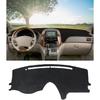 BIBLOZ Накладка на приборную панель для Toyota Sienna 2004-2010 Аксессуары Черный фланелевый коврик на приборную панель Защита от УФ-лучей