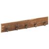 VidaXL Hallway Coat Rack and 5 Hooks 100 × 2.5 × 15 Cm Reclaimed Wood