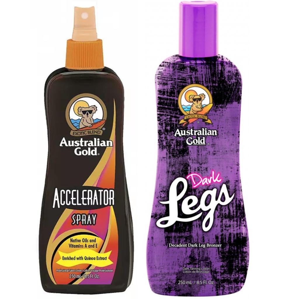 Australian Gold Accelerator Spray + Dark Legs For Legs