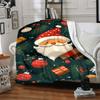 1pc Christmas Santa Blanket, Lightweight Flannel Throw Blanket for Sofa, Bed, Travel, Camping, Living Room, Office, Couch, Chair, a0922072