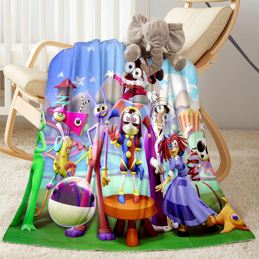 Digital Circus Style Blankets are suitable for living rooms,making them an ideal choice for outdoor travel and gifts.