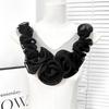 1PC DIY Fashion Flower Patches Cloth Fabric Collar Flower Dress Applique Clothing Accessories