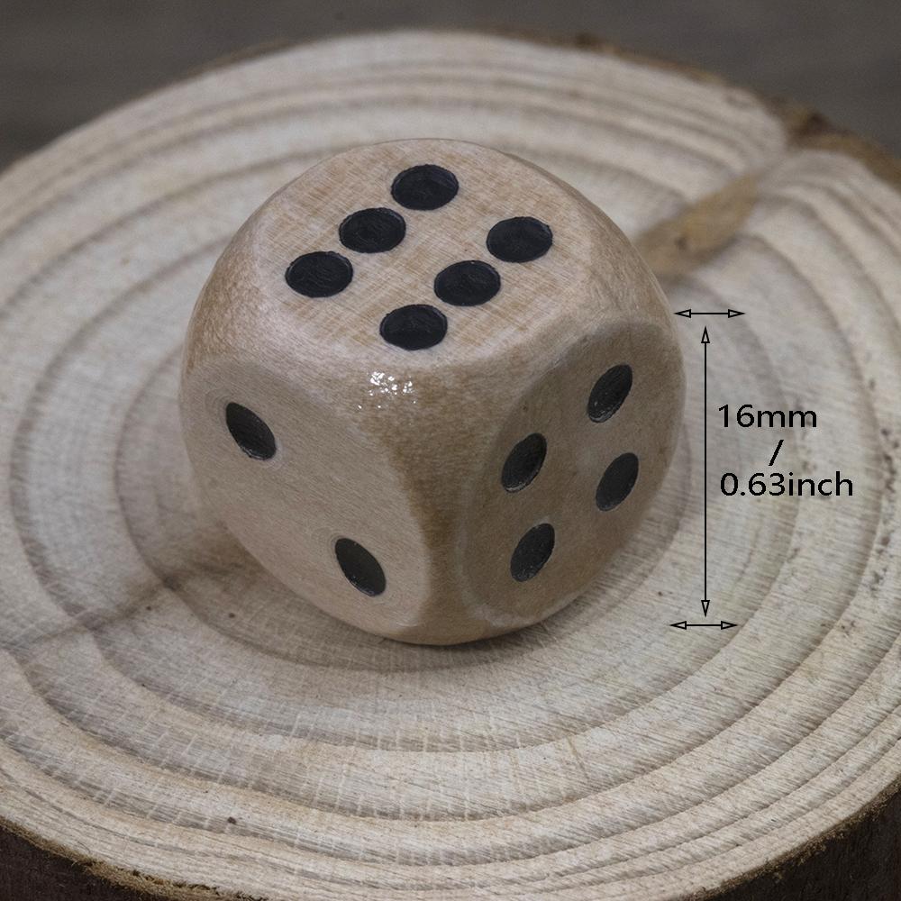 Деревянные игральные кости D6 с шестью сторонами, настольные игровые аксессуары, деревянные игральные кости, цифровые игральные кости