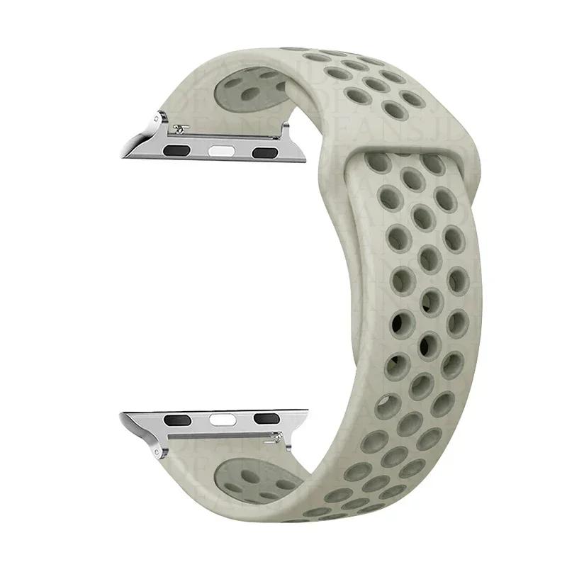 Спортивный ремешок-петля Для ремешка для Apple Watch Ultra 2 49 мм 44 мм 40 мм 41 мм 45 мм 42 мм 38 мм Силиконовый браслет для iwatch серии 9-8-7 6 5 4 SE